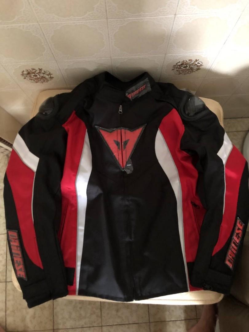 Black Red DAINESE Riding Jacket Size M Motorcycles Motorcycle