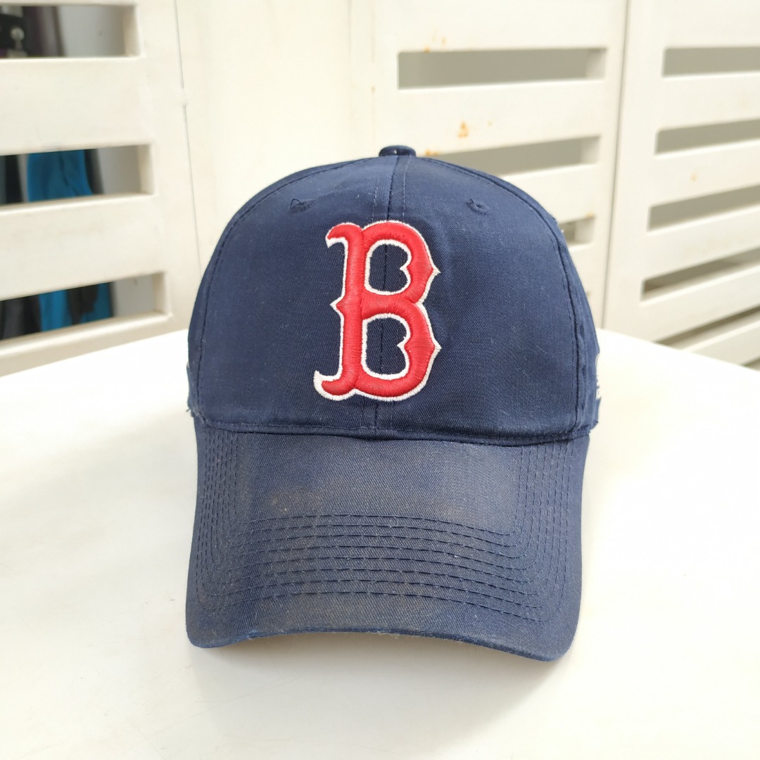 RARE Vintage New Era Pro Model Boston Red Sox Hat White Wool Cap MLB 7 1/4