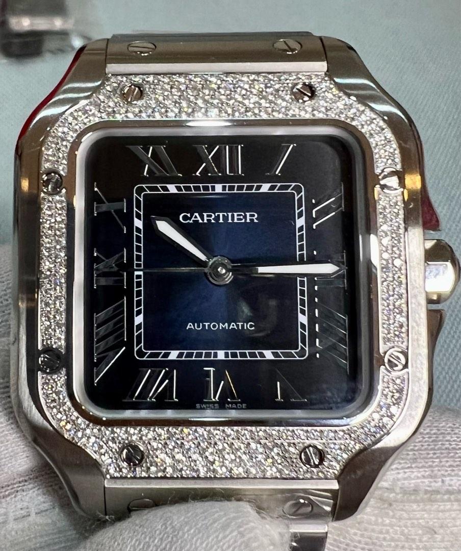 Cartier santos gradient blue on sale