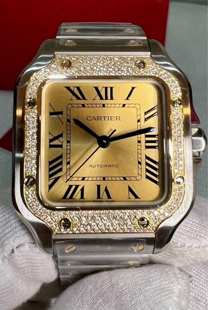 Cartier santos hotsell mm