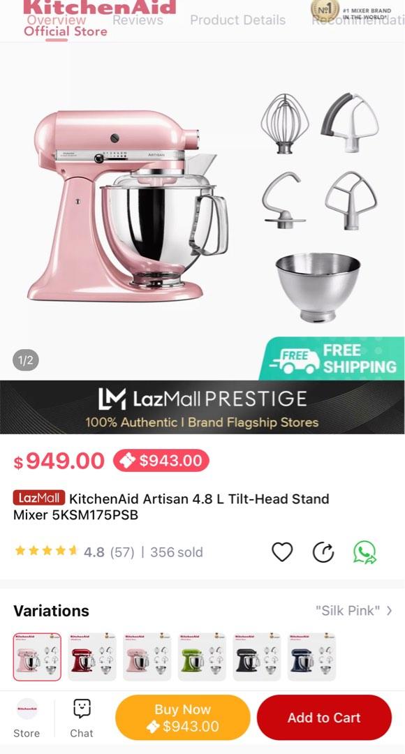 Kitchen machine KitchenAid Artisan 5ksm175psesp pink silk - AliExpress