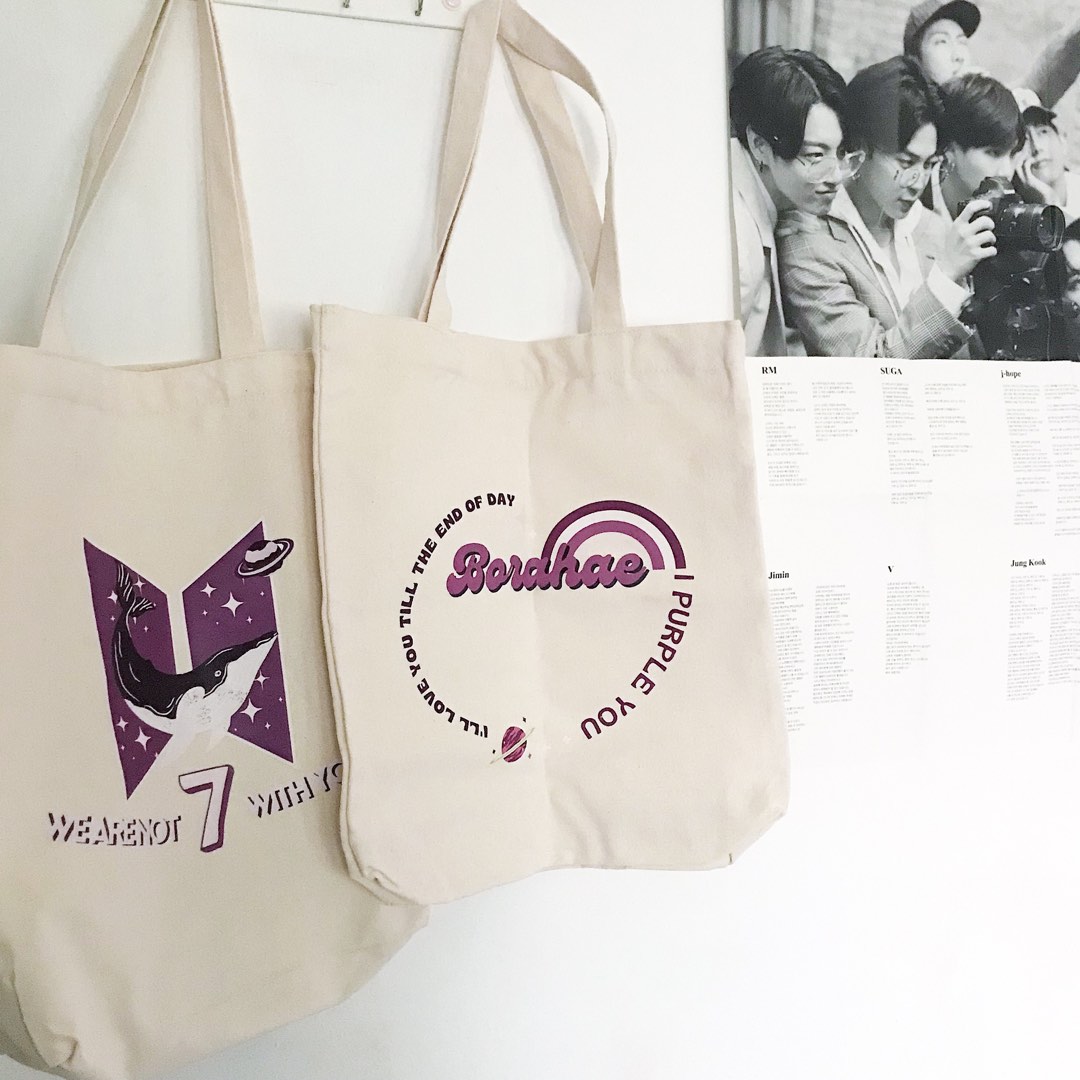 Bts canvas bag deals