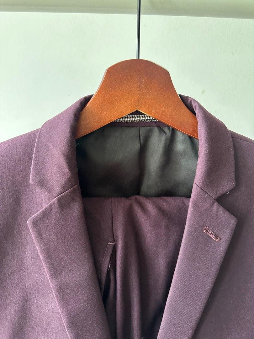 Burton burgundy blazer clearance