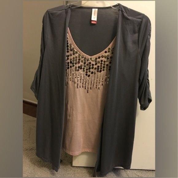 Cardigan w/ attached top, Women's 
