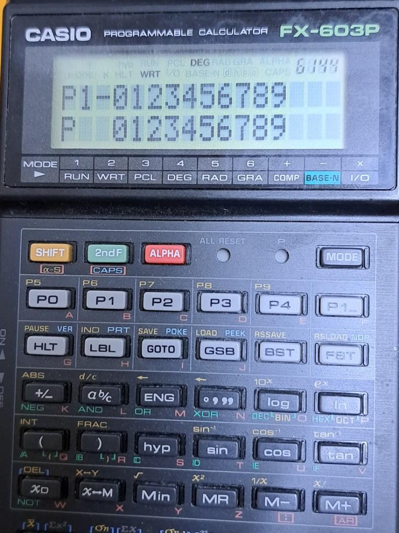 casio fx-603p 測量專用計數機計算機, 電腦＆科技, 商務用科技產品