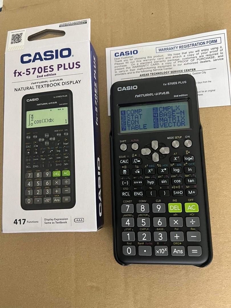Casio scientific calculator fx570esplus 2nd edition Computers Tech Office Business Technology on Carousell