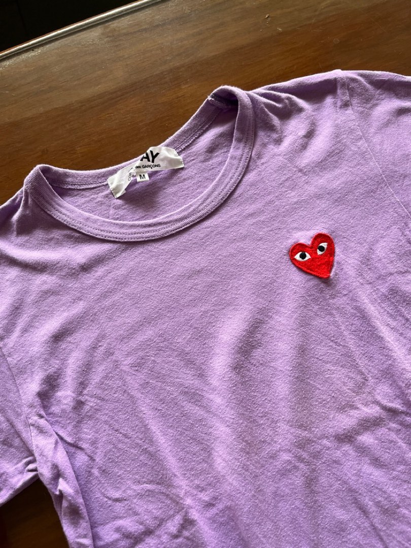 CDG Purple Shirt Women s Fashion Tops Shirts on Carousell