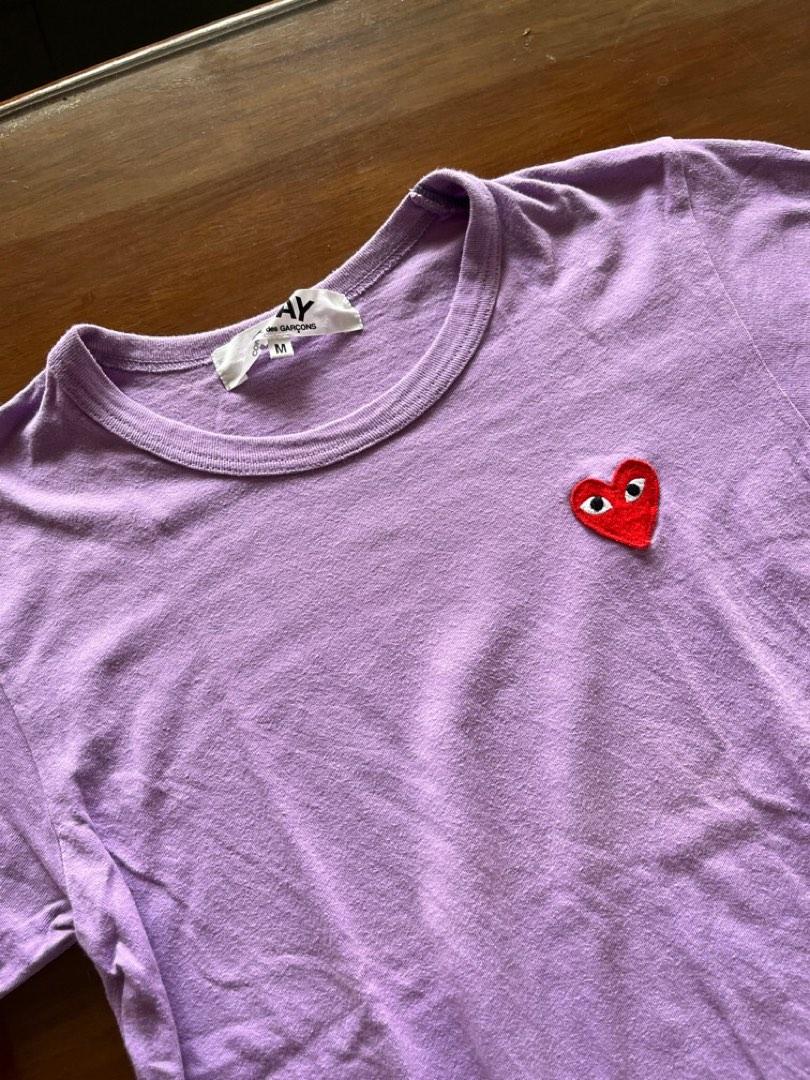 Cdg purple deals tee