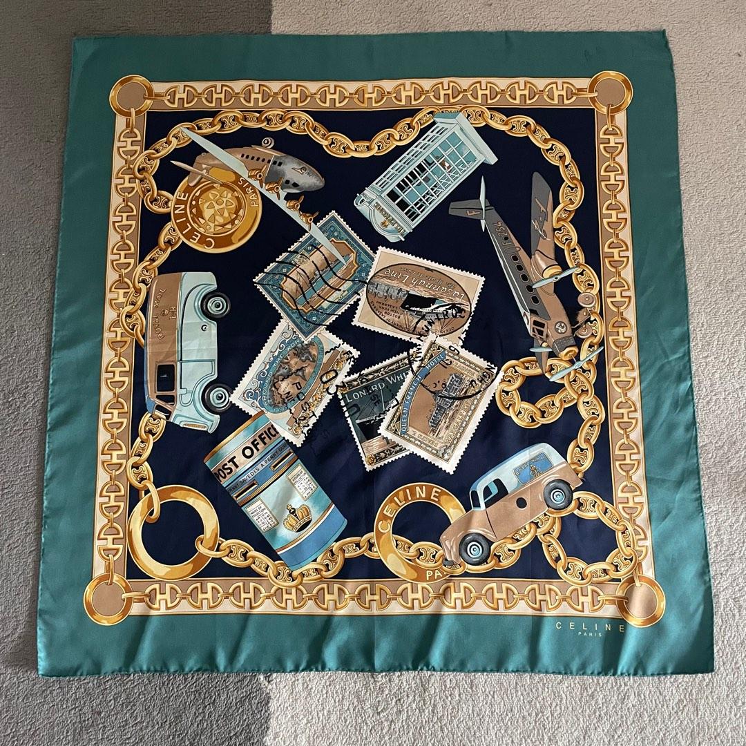 Celine paris silk scarf deals
