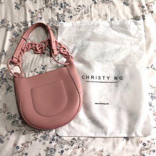 Christy Ng Perrie Puce Shoulder Bag