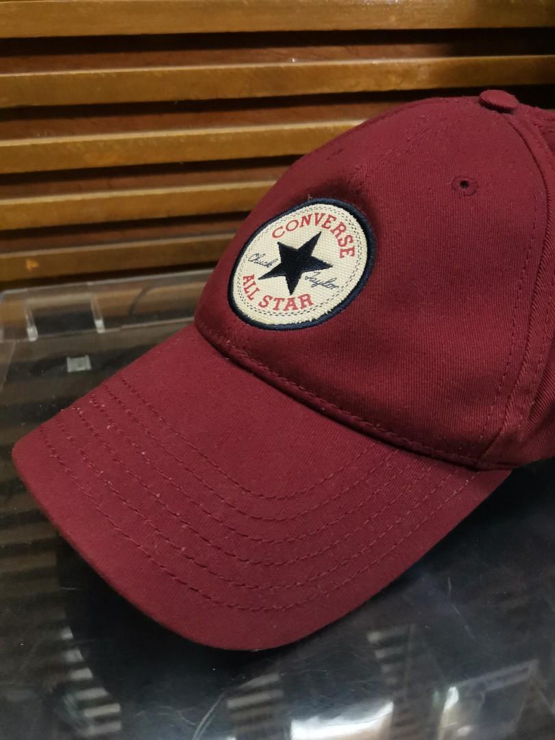 topi converse original maroon