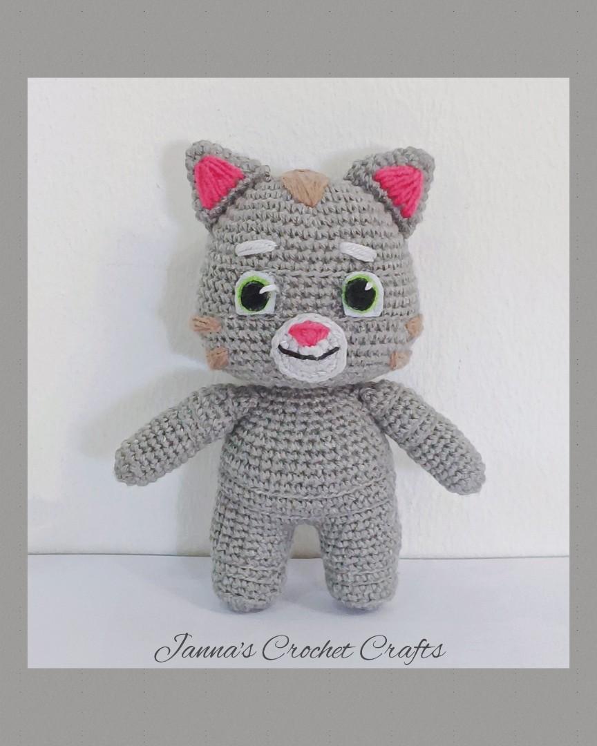 Crochet Talking Tom Cat Amigurumi, Hobbies & Toys, Stationery & Craft ...