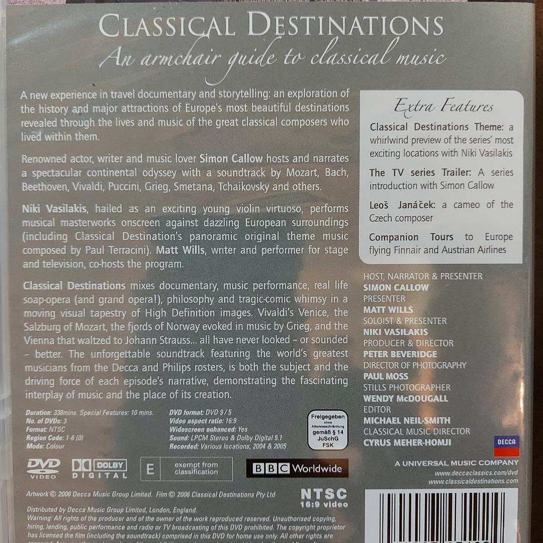 DECCA．音樂城市之旅cLassicaL Destinations 精選雙CD+三DVD 套裝(06年