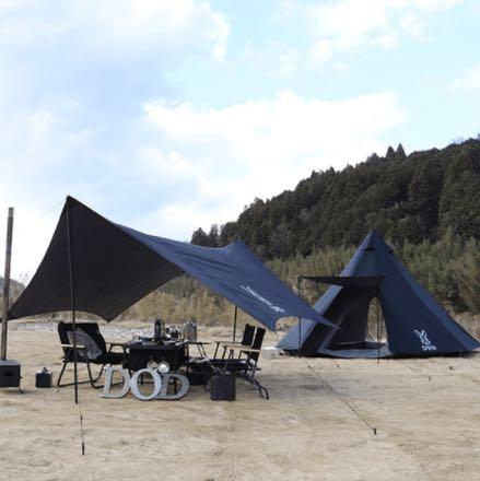 DOD One Pole Tent L 黑色8人大金仔營T8-200-BK, 運動產品, 行山及露營 