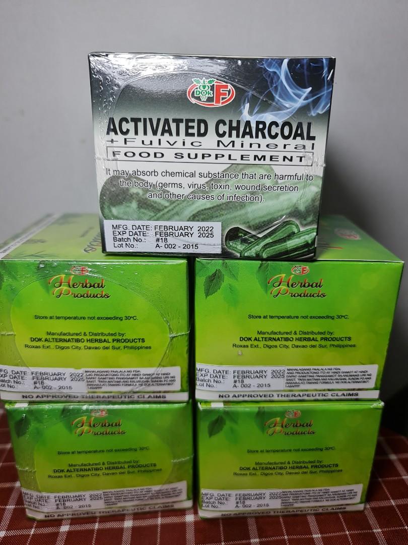 Dok F Charcoal + Fulvic, Liver, Kidney and Colon Cleanse, Squalene