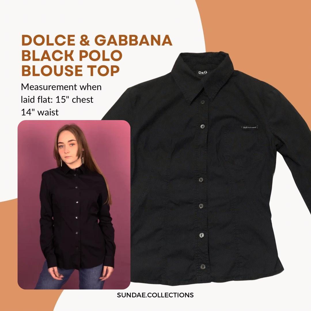 SALE! REPRICED! Dolce & Gabbana D&G Authentic Vintage Shirt / Blouse Top  #newyou, Women's Fashion, Tops, Longsleeves on Carousell