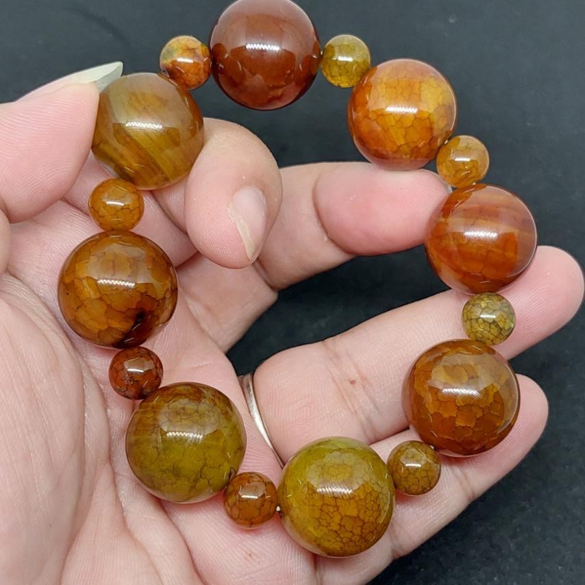 Dragon vein discount agate bracelet