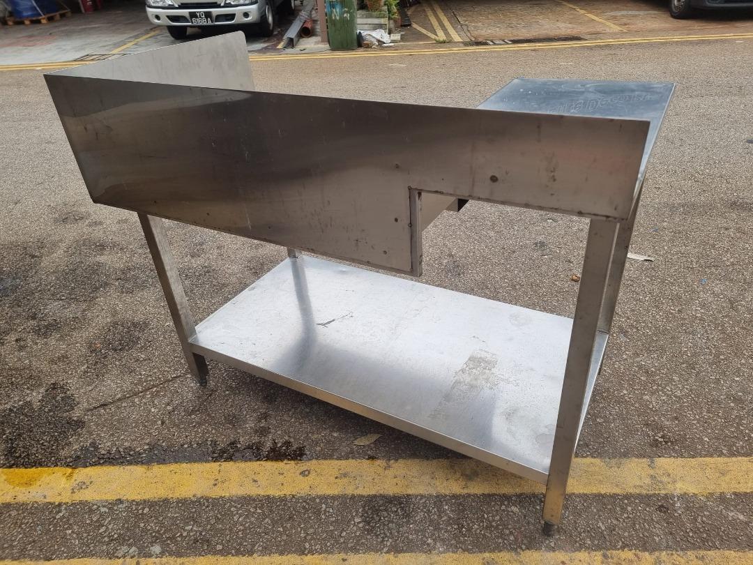 SS Cooking Table Stainless Steel Equipment Table 2 tier, Furniture ...