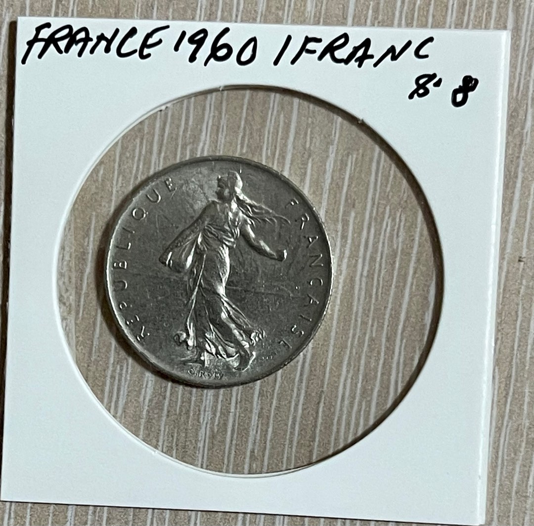 France 1960 - 1 Franc coin, Hobbies & Toys, Memorabilia & Collectibles ...