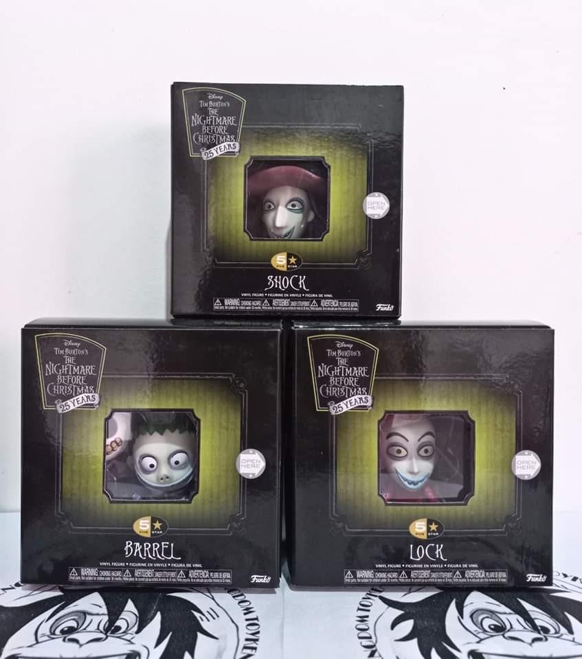 Funko 5 Star The Nightmare Before Christmas Shock, Lock And Barrel Set