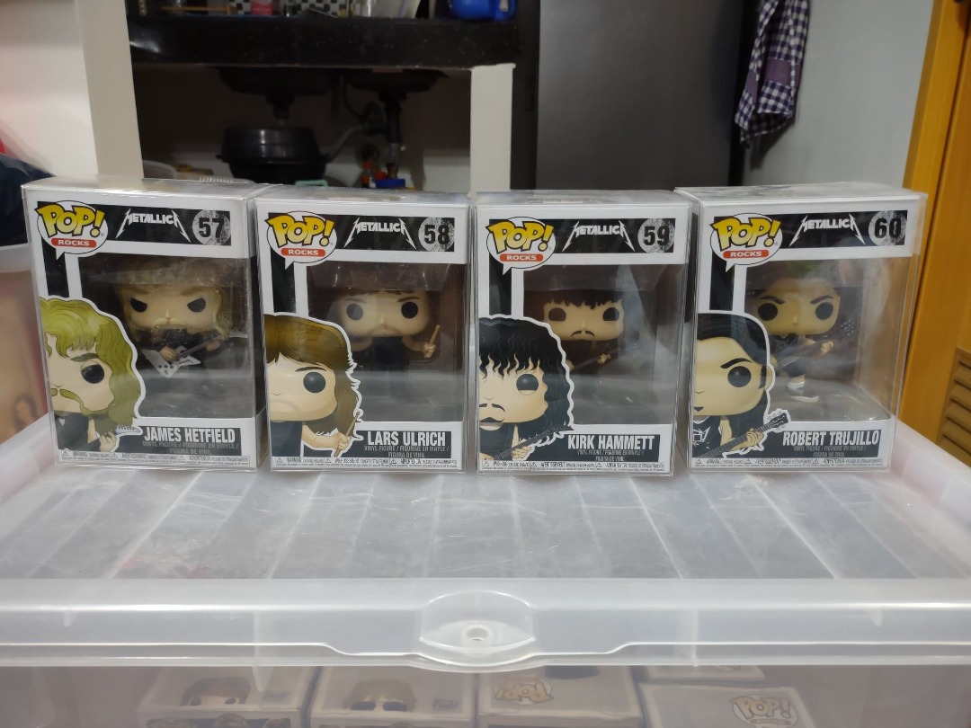 Metallica funko POP Set Kirk Hammett,James Hetfield, Lars Ulrich