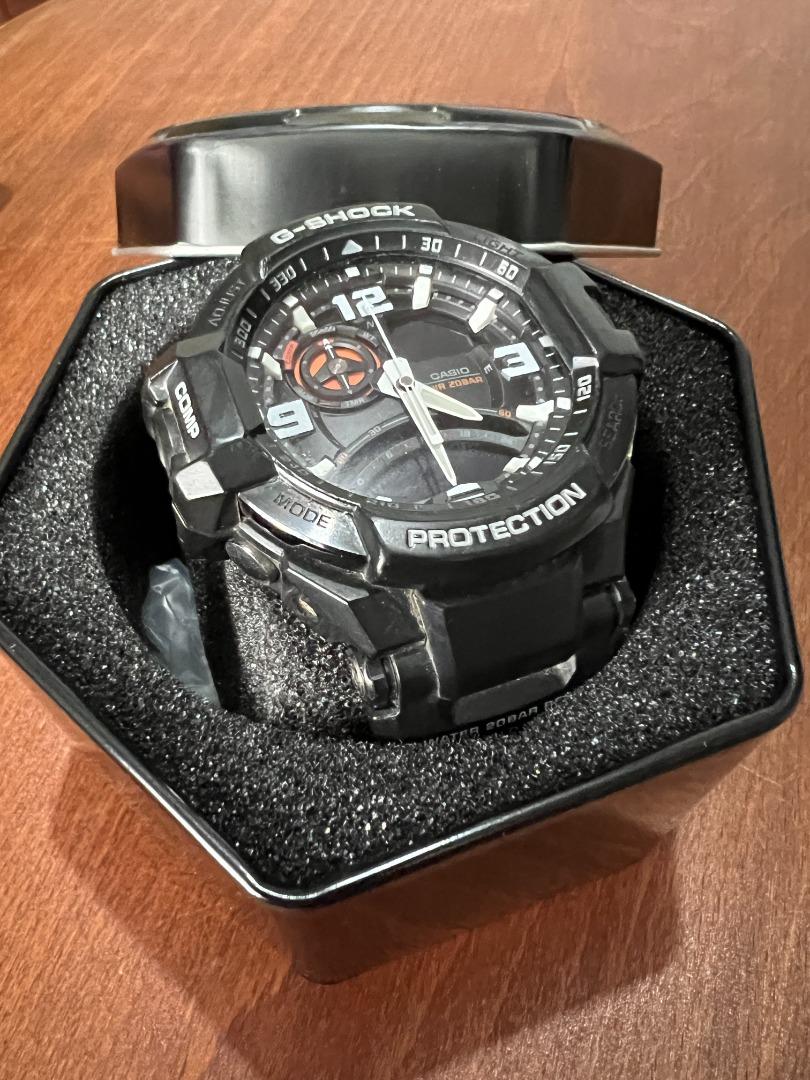 GA 1000 1ADR Casio G Shock Black Analogue Watches