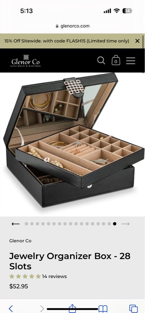 Glenor Co Jewelry Organizer Box Women s Fashion Jewelry