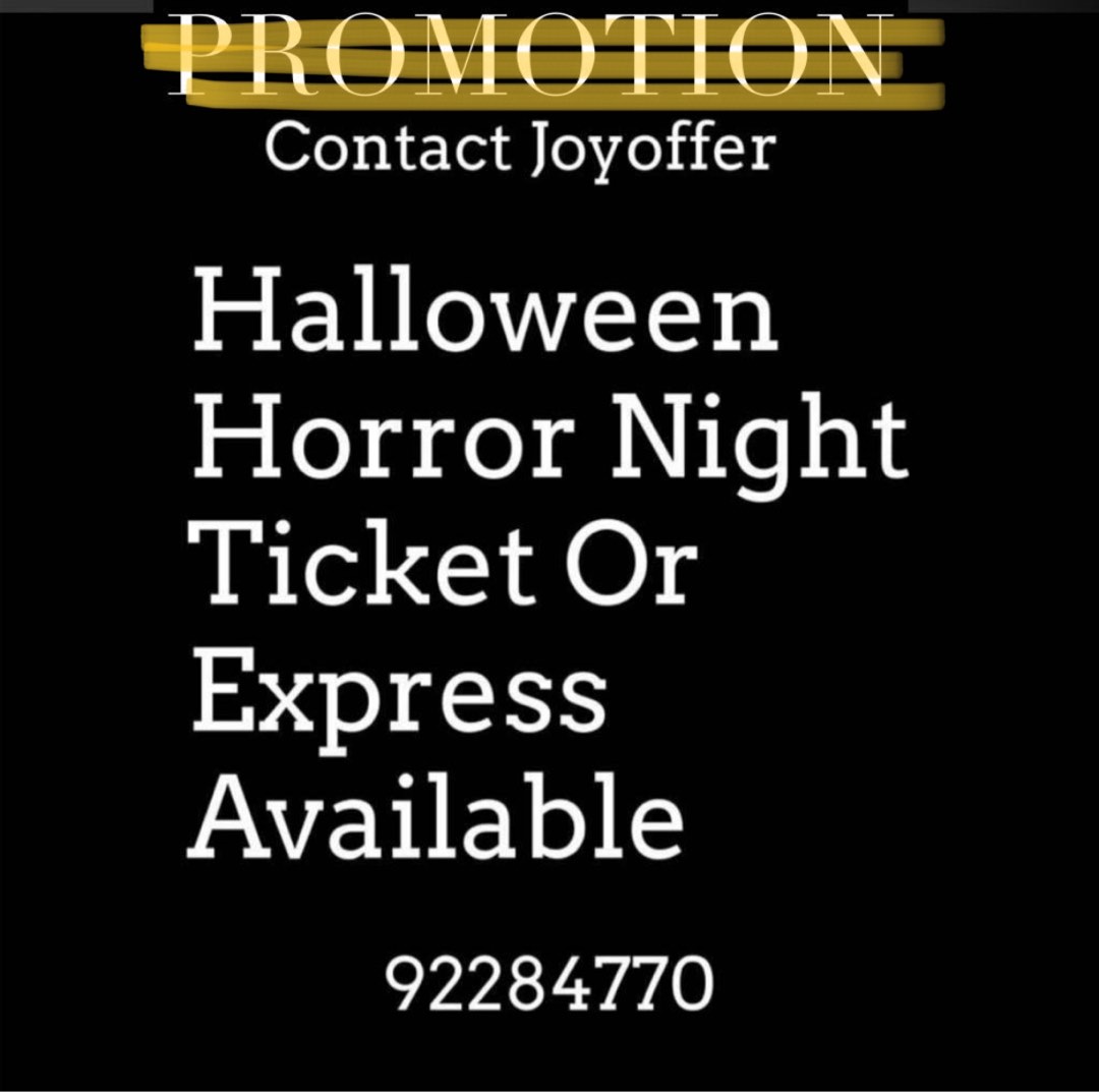 HHN EXPRESS ticket, Tickets & Vouchers, Event Tickets on Carousell