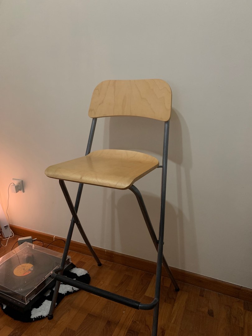 High Chair IKEA Franklin Bar Stool (wooden), Furniture & Home Living, Furniture, Chairs on Carousell