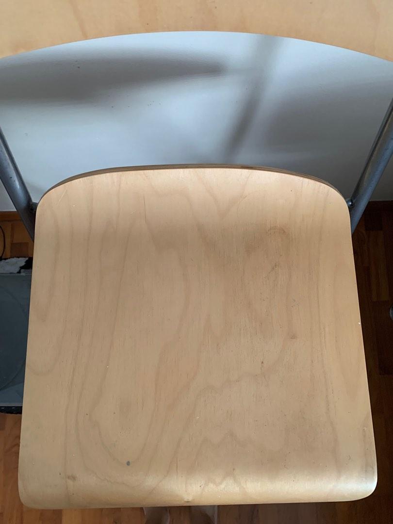 High Chair IKEA Franklin Bar Stool (wooden), Furniture & Home Living, Furniture, Chairs on Carousell