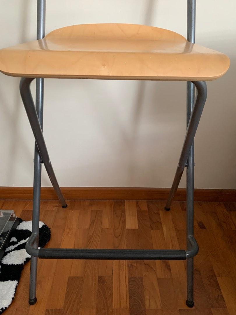 High Chair IKEA Franklin Bar Stool (wooden), Furniture & Home Living, Furniture, Chairs on Carousell