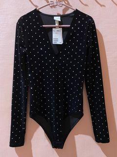 H&M Bodysuit Velvet Top