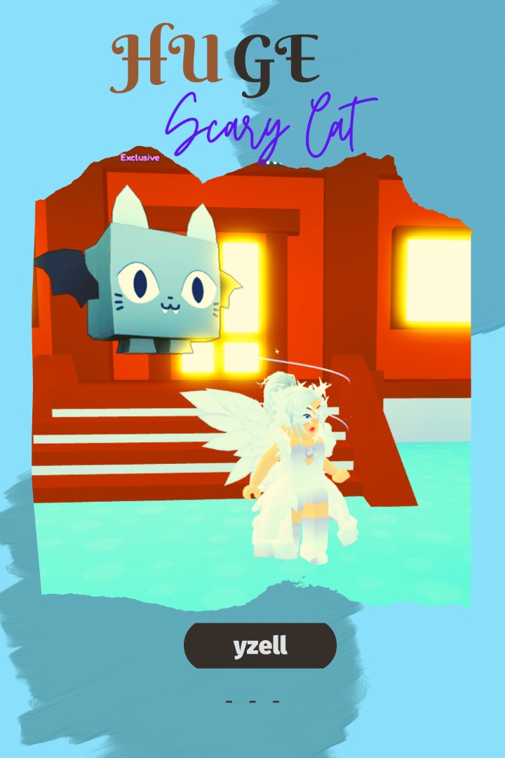 Huge Scary Cat PET SIMULATOR X, Video Gaming, Video Games, Others on