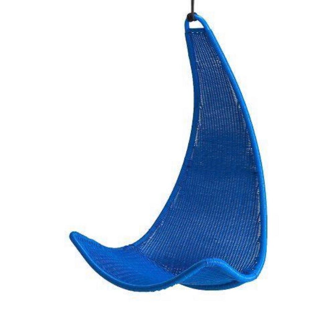 IKEA blue swing chair, Furniture & Home Living, Furniture, Chairs on