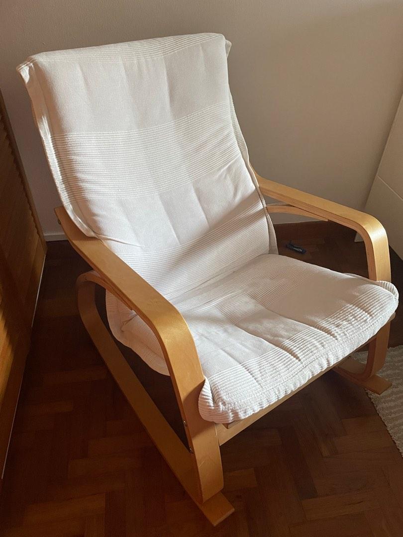 IKEA rocking chair, Furniture & Home Living, Furniture, Chairs on Carousell
