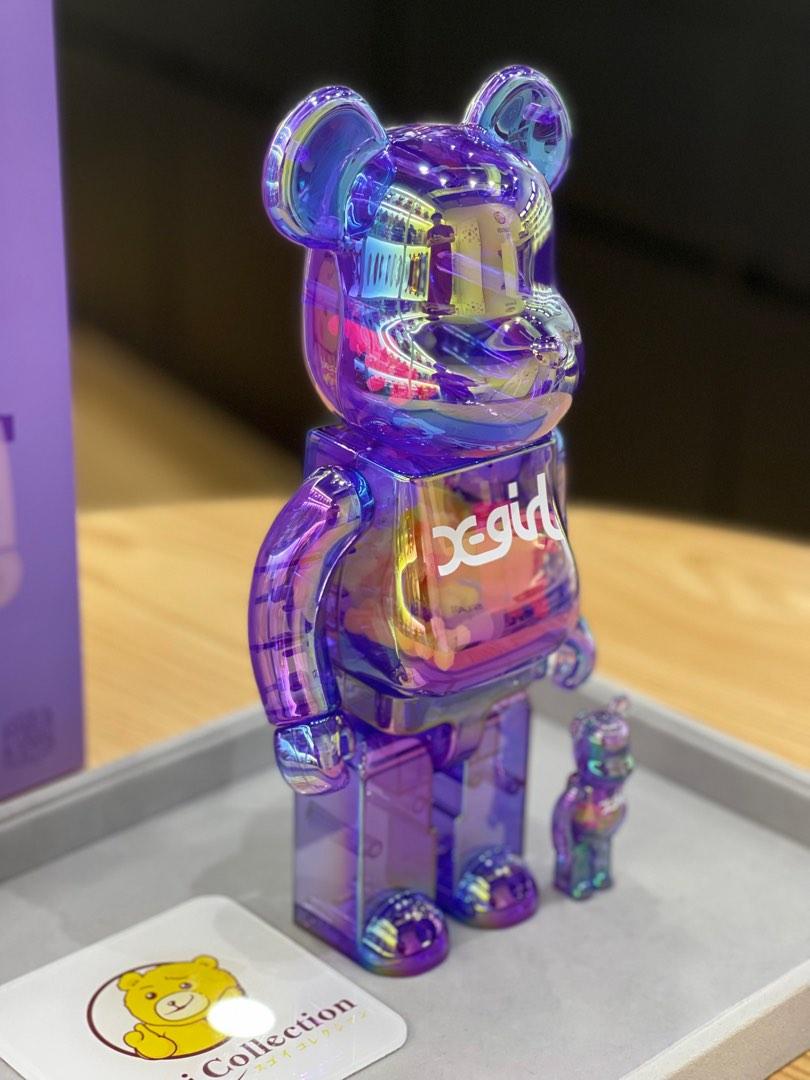 BE@RBRICK X-girl CLEAR PURPLE 100％&400％その他