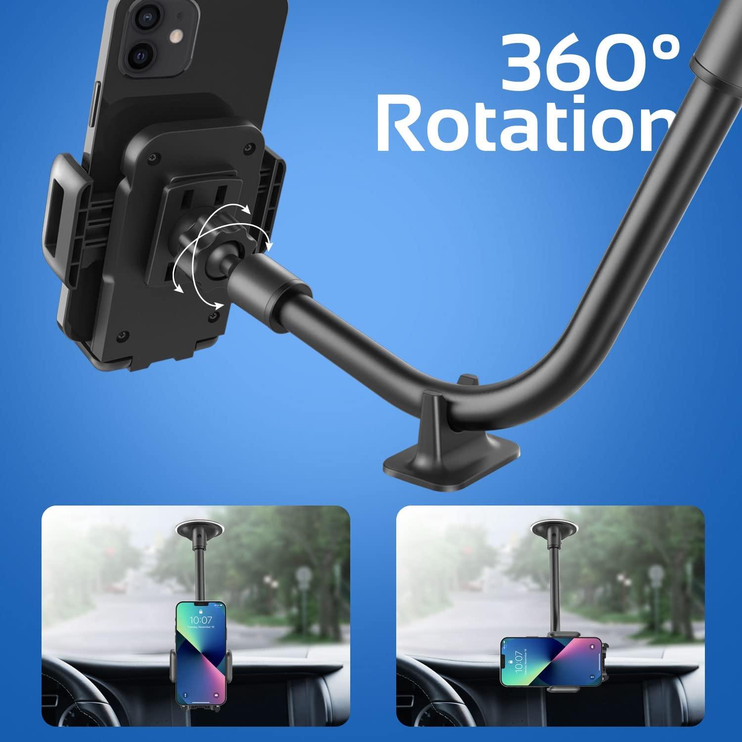 360° Universal Windscreen In Car Phone Holder Cradle Mount for IPhone  13/12/SE/7