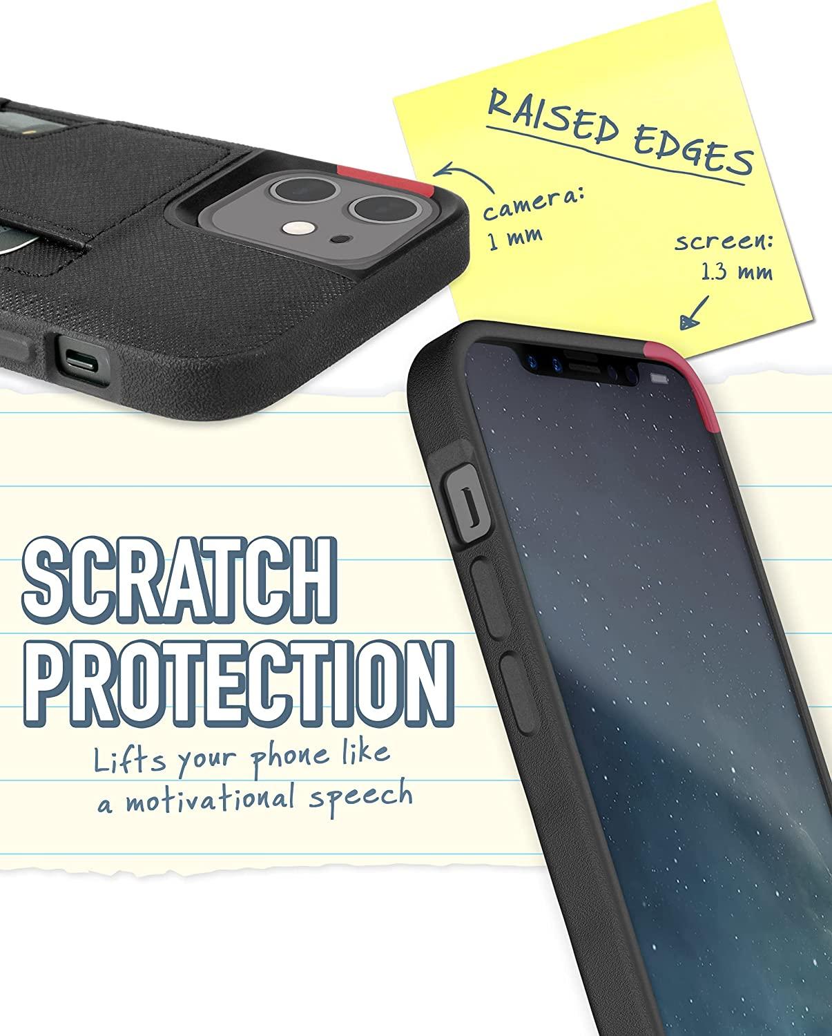 Smartish iPhone 15 Pro Wallet Case - Wallet Slayer Vol. 1 [Slim + Protective] Credit Card Holder - Black Tie Affair