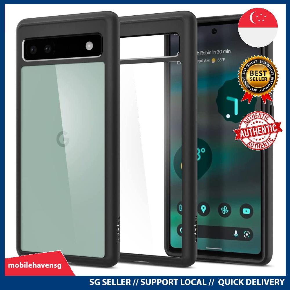 Spigen Ultra Hybrid Hülle Für Google Pixel 6a – Schwarz, Mit PC-Rückseite Und Schützendem Silikonrahmen