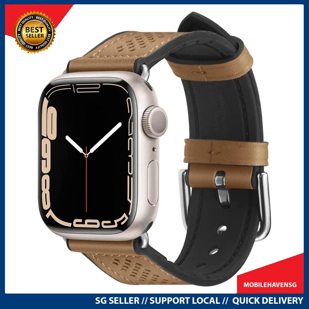 instock Spigen Compatible for Apple Watch Ultra 49mm 8 7 45mm SE 22 20 6 5 4 44mm 3 2 1 42mm Watch Band Retro Fit Brown Mobile Phones Gadgets Mobile Gadget Accessories Cases Sleeves on Carousell
