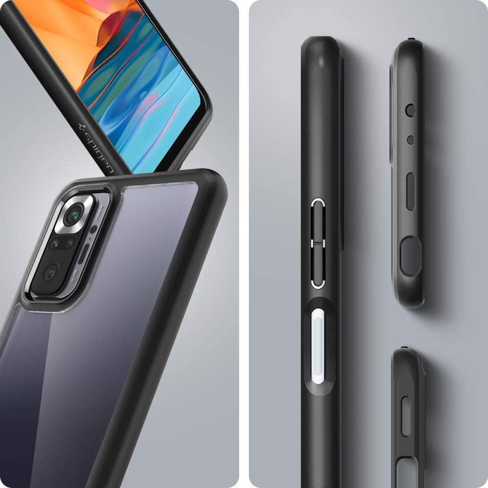 instock Spigen Compatible for Xiaomi Redmi Note 10 Pro Case Ultra Hybrid Matte Black Mobile Phones Gadgets Mobile Gadget Accessories Cases Sleeves on Carousell