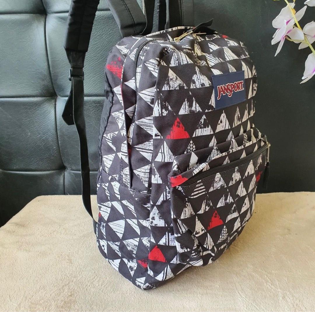 Jansport black and white large backpack (Category: Backpacks) located in Quezon City. Submitted by ksy27 (Listing ID 1194009126, Image 2). Description: Authentic Store bought excellent condition Flaws: exterior is in excellent to like new condition but interior is stained (Please see detailed pictures) This is a preloved item, please manage your expectations. RFS: Downsizing my bag collection Pick up/checking of item is allowed in Xavierville in 