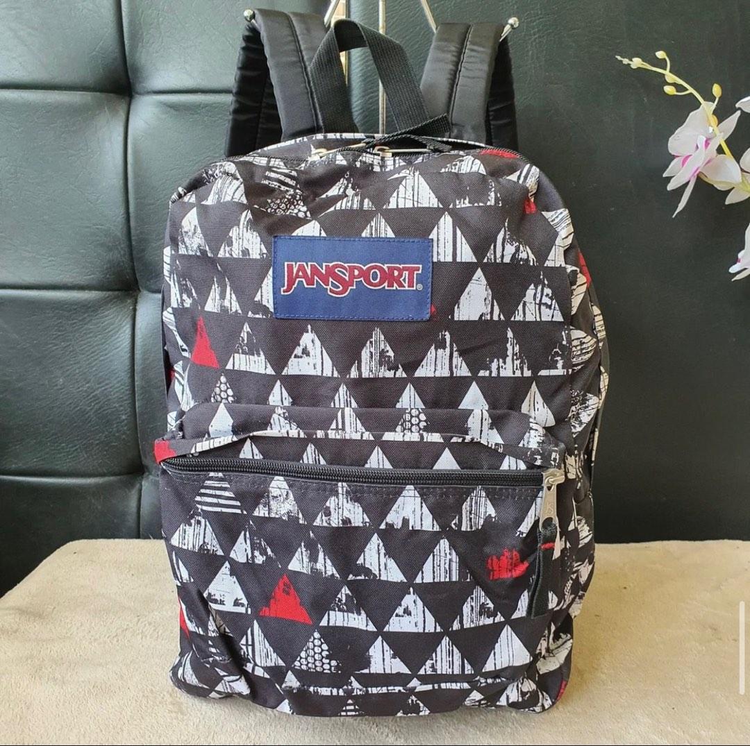 Jansport black and white large backpack (Category: Backpacks) located in Quezon City. Submitted by ksy27 (Listing ID 1194009126, Image 1). Description: Authentic Store bought excellent condition Flaws: exterior is in excellent to like new condition but interior is stained (Please see detailed pictures) This is a preloved item, please manage your expectations. RFS: Downsizing my bag collection Pick up/checking of item is allowed in Xavierville in 