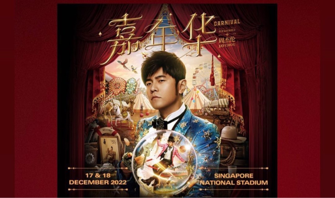 Jay Chou Carnival World Tour Singapore, Tickets & Vouchers, Event