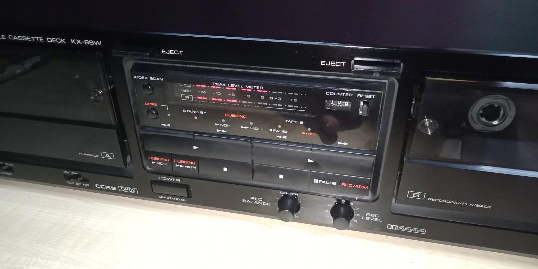 Platine Double Cassette Kenwood KX-69W - Lecture Auto-reverse - Occasion Japon