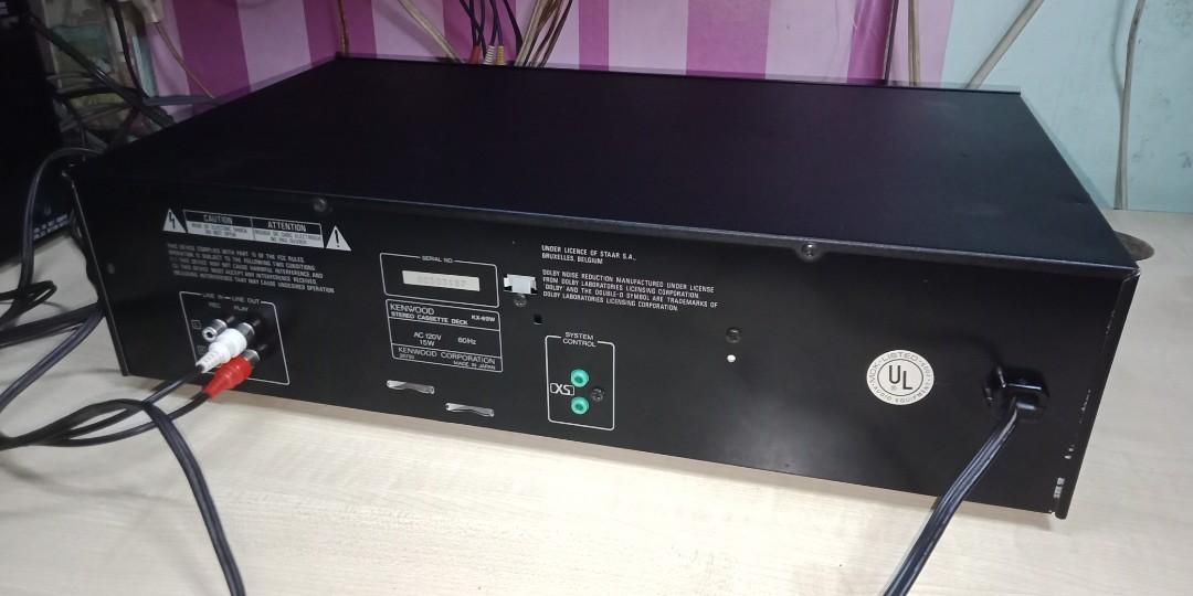 Platine cassette double stéréo Kenwood KX-69W Dolby TESTÉ