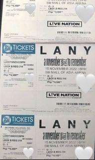LANY Concert Ticket November 15