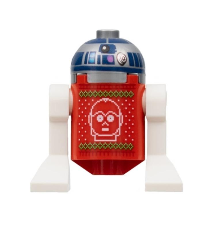 Lego C 3PO and R2 D2 Christmas Festive Holiday Sweater 75340