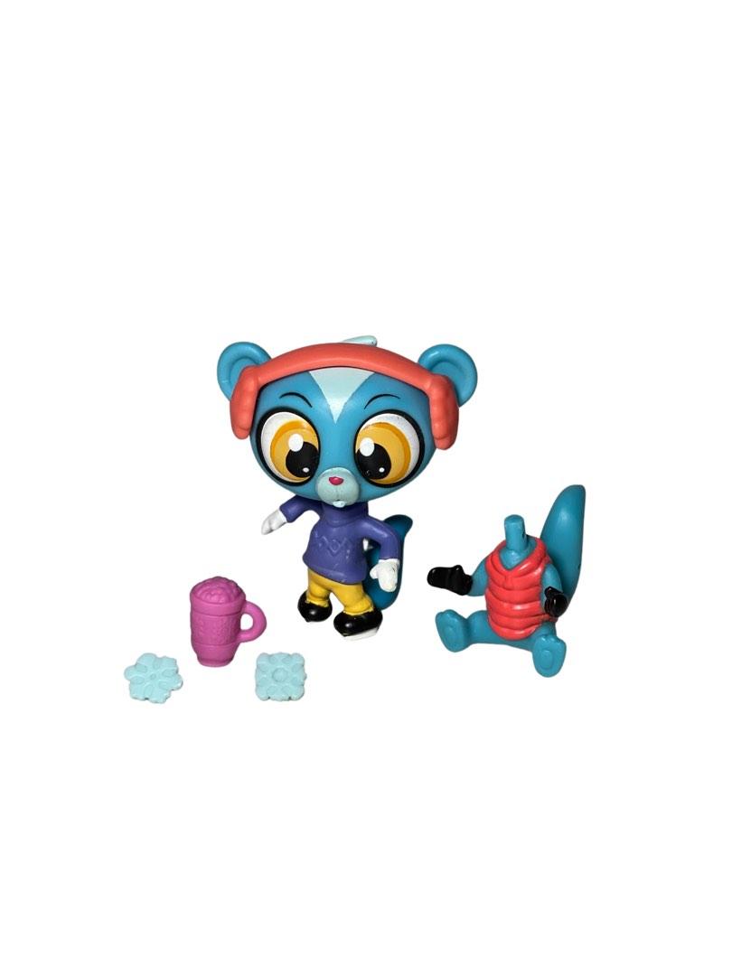 Littlest Pet Shop - Juego Pet Pairs Winter Pals, Edición Navideña, Con Mascotas Bobble-head Y Accesorios De Invierno