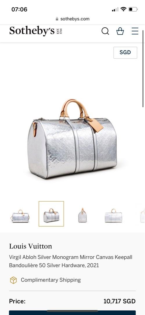 Louis Vuitton Monogram Eclipse Keepall 55 Silver Hardware, 2022 Available  For Immediate Sale At Sotheby's
